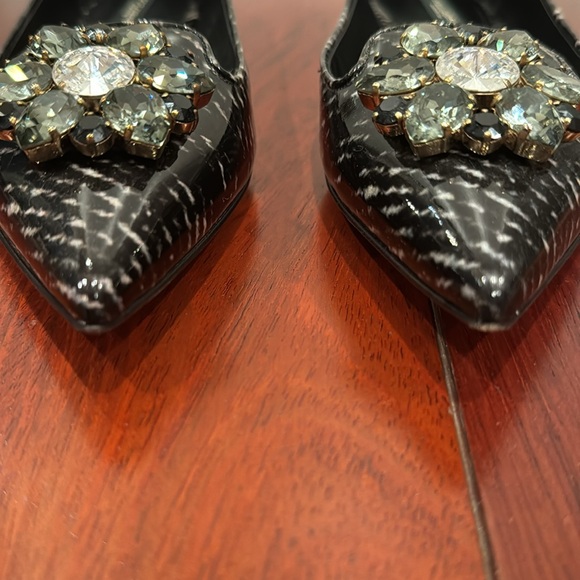 Dolce & Gabbana black flat shoes with crystals size 36.5 - Picture 3 of 6